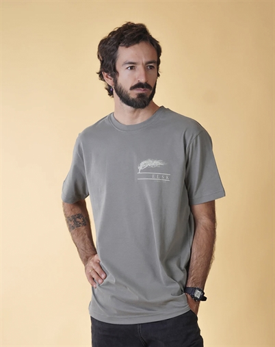 Elsk - Stærk Vind CH Mens Brushed T-shirt - Castor Gray 